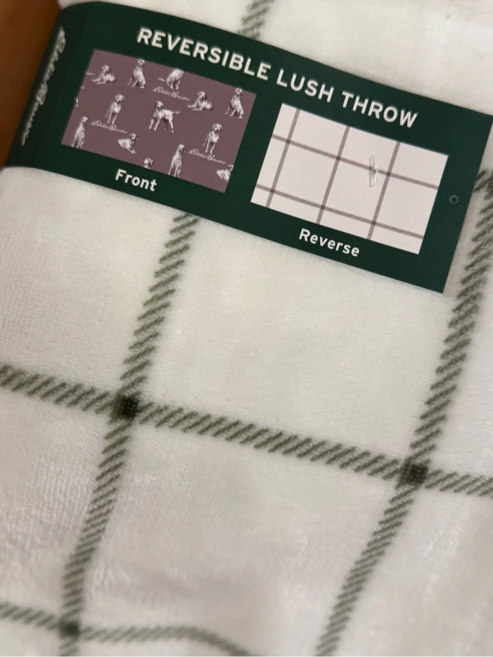 Eddie Bauer reversible plush